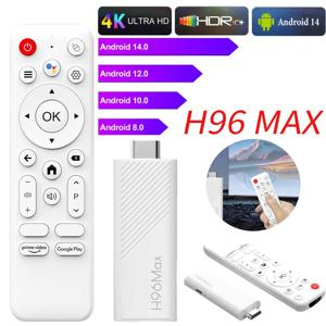H96 Max 안드로이드 TV 스틱 안드로이드 14 스마트 TV 박스 2.4G 5G Wifi6 BT 4K 미디어 플레이어 2GB 8GB/2GB 16GB 안드로이드 TV 스틱 쿼드 코어