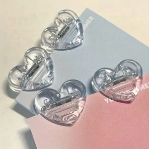 4pcs 하트 모양의 메모 클립, 다기능 종이 클립, 사무실, 학교 및 가정용으로 적합합니다.