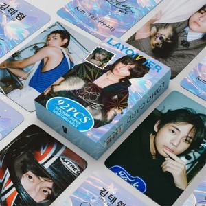 92 레이저 박스 포토 카드 V 앨범 Layover 주변 작은 Kagin Tahyung 양면 컬러 LOMO 카드