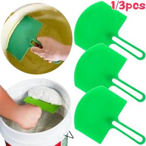 1/3Pcs 곡선 버킷 특종 퍼티 나이프 스크레이퍼 스패클 마른 벽에서 나온 마무리 석고 긁기 데칼 패치 건설 도구