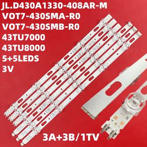UE43TU7125KXXC UE43TU7125K UN43TU7000 UN43TU8000 UN43TU8200 UE43TU7100 BN96-50319A 50320A LM41-00867A용 LED 스트립