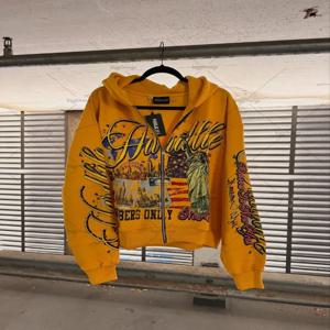 새로운 힙합 트렌디 Y2K streetwear 미국 복고풍 편지 인쇄 대형 스웨트 남성 하라주쿠 다채로운 캐주얼 까마귀 여성