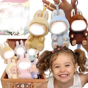 2025년 신제품 정품 루루푸 비닐 인형 베이비 핑크 퍼플 스프링 드림 지모모 커스텀 기능 특별한 선물 천 색상 배분