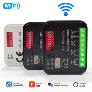 RX MULTI Tuya WIFI 300-868MHz 차고문 원격 제어 수신기 433MHz 868MHz AC DC 9-30V 85-250V 스마트 스위치 모듈 오프너