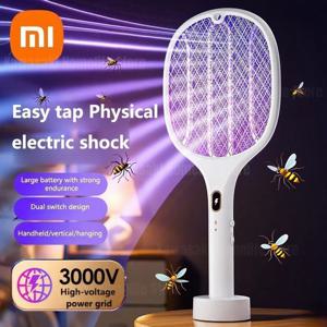 Xiaomi 3000V 전기 모기채 충전식 USB-C 충전 홈 야외 정원 캠핑을위한 3-in-1 곤충 킬러 램프