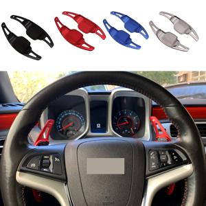 Chevrolet Camaro 2012 2013 2014 2015 알루미늄 합금 자동차 휠 시프트 패들 시프터 확장 2pcs 자동차 장식 액세서리
