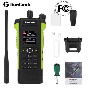 HAMGEEK APX-8000 12W 듀얼 밴드 워키 토키 라디오 VHF UHF 핸드 헬드 트랜시버 (듀얼 PTT 이중 작업 모드 포함)
