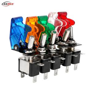 12V SPST 토글 로커 스위치 점화 용 LED 라이트 부스트 해양 보트 레이싱 카 스위치 라이트 토글 트럭 트레일러 액세서리