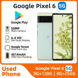 구글 픽셀 6 5G 스마트폰, CPU 구글 텐서 배터리 용량, 4614mAh, 50MP 카메라, 정품 중고폰