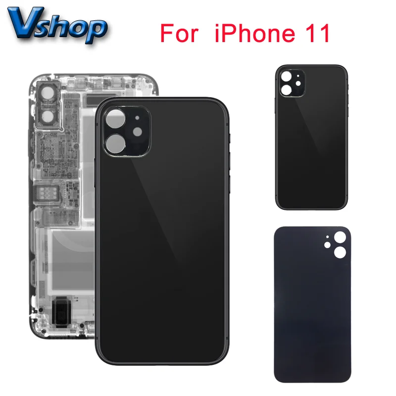iPhone 11 휴대폰 교체 부품용 유리 배터리 뒷면 커버