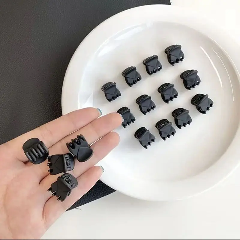 사이드 헤어 클립, 공주 헤어 클립, 작은 그립 클립, 깨진 앞머리, 검은 머리 클립 헤어 액세서리가 포함된 20PCS 미니 클립 모자.