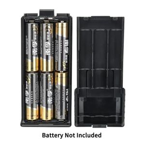 Baofeng 6 x AA 배터리 케이스 UV-5R 워키 토키 배터리 전원 쉘 UV 5R UV-5RE UV-5RA 커버 용 휴대용 라디오 백업 전원