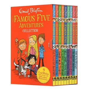 9 권/세트 Enid Blyton 유명한 다섯 가지 모험 컬렉션 어린이 영어 그림책 탐정 이야기 Libros Livros