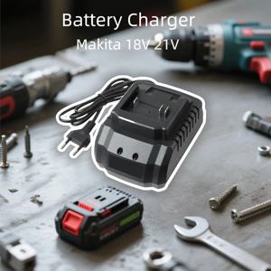 배터리 충전기 Makita 리튬 이온 배터리 용 18V 21V 고속 충전기 전기 드릴 렌치 앵글 그라인더 EU 플러그