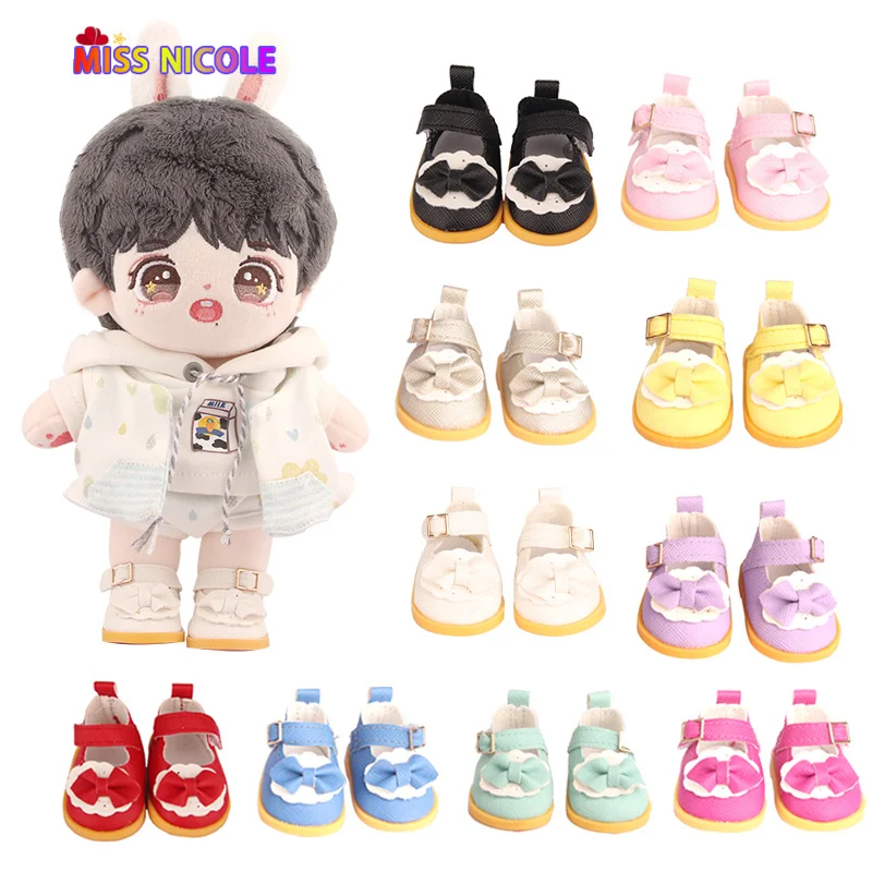 5 cm 코 튼 인형 신발 맞는 20 cm 14 인치 인형 10 색 Pu 가죽 레이스 업 미니 인형 신발 bdj 러시아어 diy 수 제 인형