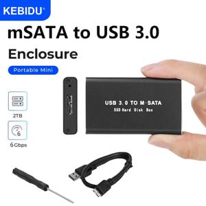 MSATA-USB 3.0 SSD 케이스 인클로저, 미니 SATA USB 어댑터, 외장 솔리드 스테이트 디스크 박스, PC 노트북용, 30x50 mSATA HD 하드 디스크 ,mSATA to USB 3.0 SSD Case Enclosure Mini SATA USB Adapter External Solid State Disk Box for PC Laptop 30x50 mSATA HD Hard