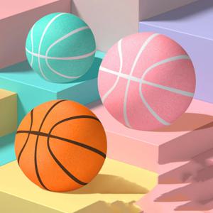 어린이 및 성인용 사일런트 농구, 실내 음소거 비트 볼, 소프트 폼 축구, 홈 엔터테인먼트, 스포츠 탄성 볼 장난감, 사이즈 7