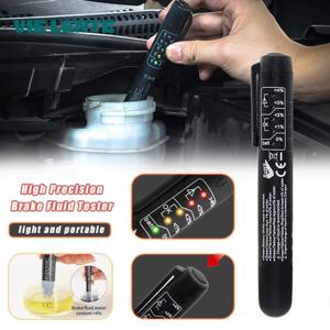 5 개의 Led 표시기가있는 자동차 브레이크 유체 테스터 정확한 오일 품질 검사 도구 DOT3/DOT4/DOT5 용 편리한 디지털 브레이크 유체 테스터