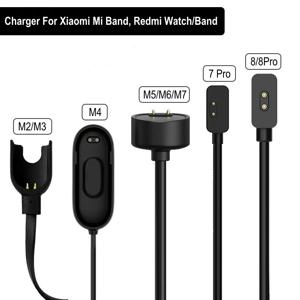샤오미 스마트 밴드 충전 케이블, USB 도크, 마그네틱 충전기, Mi 밴드 Redmi Watch 4 3 라이트 액티브 팔찌, 8 Pro 7 Pro 6 5 4 2