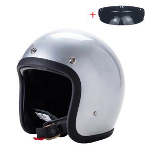 일본 한국 스타일 오픈 페이스 오토바이 헬멧 빈티지 500TX 유리 섬유 레트로 스쿠터 타고 3/4 제트 Casco Moto Capacete BLD