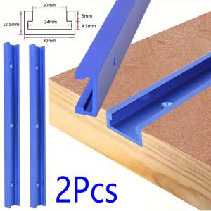 2Pcs 30 유형 T-트랙 T-슬롯 마이 터 트랙 지그 고정 장치 슬롯 커넥터 알루미늄 합금 목공 슈트 레일 목공 도구 30-50cm