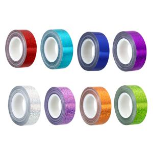 1/2/4Pc 반짝이 스파클 테이프 15mm x 5m 홀로그램 아트 장식 자체 접착 마스킹 테이프 DIY 스크랩북 아트 공예 포장