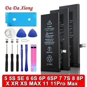 새로운 2025 제로 사이클 고품질 배터리, IPhone 7 6S 6 5S 5 7Plus 8Plus SE 2020 X XR XS 11 PRO MAX 6Plus 7G Plus