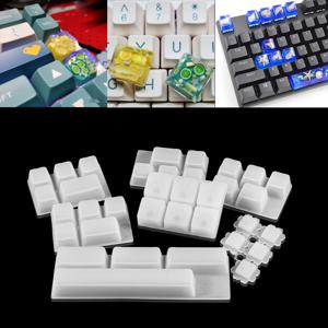 1pcs 게임 기계 키보드 키 캡 실리콘 금형 크리스탈 에폭시 수지 주조 금형 DIY 수제 공예 만들기 도구