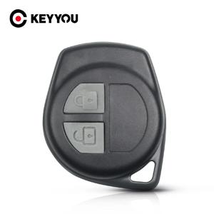 KEYYOU 스즈키 스위프트 그랜드 비타라 SX4 리아나 에어리오 짐니 키 쉘, 블레이드 없는 포브 케이스, 2 버튼 패드, 신제품
