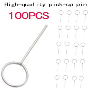 100pcs Sim 카드 이젝터 도구 픽업 핀 꺼내기 아이폰 13 Xiaomi 삼성 화웨이에 대한 범용 휴대 전화 리무버 트레이