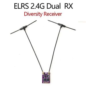 2.4G 다이버 시티 수신기 듀얼 안테나 RX FPV 프리 스타일 RC 레이싱 장거리 드론 액세서리 용 TCXO 내장
