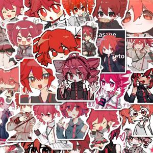 64 개/몫 Kasane Teto 스티커 애니메이션 만화 낙서 데칼 헬멧 스케이트 보드 노트북 오토바이 스티커 어린이 DIY 장식