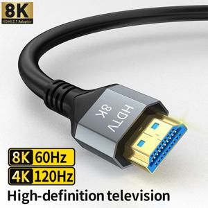 HDMI 케이블 8K/60Hz 4K/120Hz 48Gbps HDMI2.1 디지털 케이블 HDR TV 박스 HDR10+ PS5 PS4 노트북 모니터 프로젝터 1m 2m 3m 5m