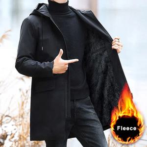 플리스 재킷 롱 파카 8XL 신상 플러스 사이즈 남성 겨울 블랙 후드 윈드브레이커 아우터 따뜻한 재킷 플리스 파카 코트