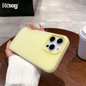 소프트 무광 캔디 투명 폰 케이스 (아이폰 17 16 15 14 13 12 Pro Max Plus X Xs Max XR) 충격 방지 실리콘 범퍼 커버