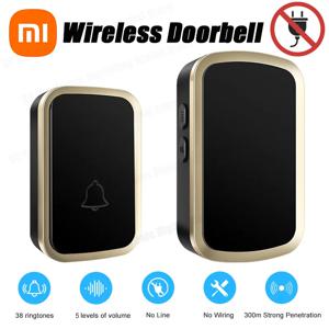 Xiaomi 스마트 무선 초인종 도어 차임 키트 자체 전원 방수 300M/984 FT 원격 60 곡 멜로디 사운드 홈 보안