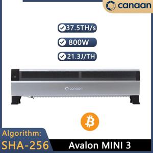 코나안 아발론 미니 3 BTC 마이너 - 37.5 TH/s, 800W 비트코인 ASIC 마이너 - 솔로 및 풀 마이닝용 듀얼 기능, 2개 구매 시 1개 무료 제공