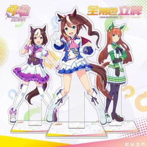 Uma Musume 애니메이션 상품 대형 아크릴 스탠드 피규어 Silence Suzuka Tokai Teio 스페셜 위크 캐릭터 디스플레이 모델 최고의 선물