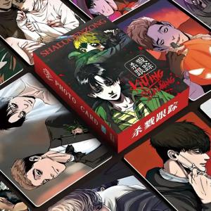 55 pc/SET 신작 한국만화 킬링 스토킹 레이저 로모 카드 오상우, 윤범 코믹캐릭터 HD 포토카드 코스프레 선물