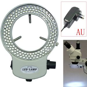 조정 가능한 144 LED 링 라이트, 산업용 스테레오 현미경 파워 카메라 돋보기, EU, US, UK, AU 어댑터, 신제품
