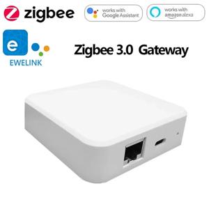 Zigbee 3.0 스마트 이더넷 브리지 WIFI 게이트웨이 허브 ZB-GW03 ZigBee 제품은 플래시 가능 Alexa Google과 EWeLink 앱 연결