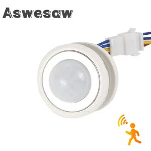Aswesaw 조명 스위치 PIR 센서 감지기, 스마트 스위치, LED 110V, 220V, PIR 적외선 모션 센서 스위치, 자동 온 오프, 고품질