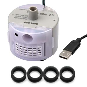 SMA-800 USB 인터페이스 원형 워터 펌프 스테인레스 스틸 애완 동물 워터 디스펜서 펌프 완제품