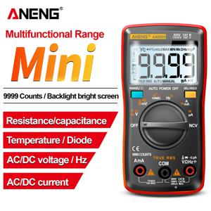 ANENG AN8009 멀티미터 디지털 트랜지스터 테스터 커패시터 멀티메트로 테스터 커패시턴스 미터 온도 다이오드 전기 기술자 도구