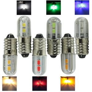 Bombilla E10 Led 인테리어 전구 6v 12v 24v 36v 48v 110v 220v 미니 1W 자동 표시기 경고등 신호 에너지 절약 램프 6 V