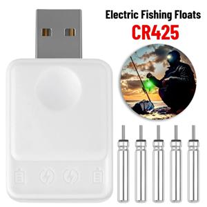 전기 낚시 플로트 배터리 충전기, 휴대용 LED 낚시 부표, USB 충전, CR425 배터리 태클, 낚시 액세서리