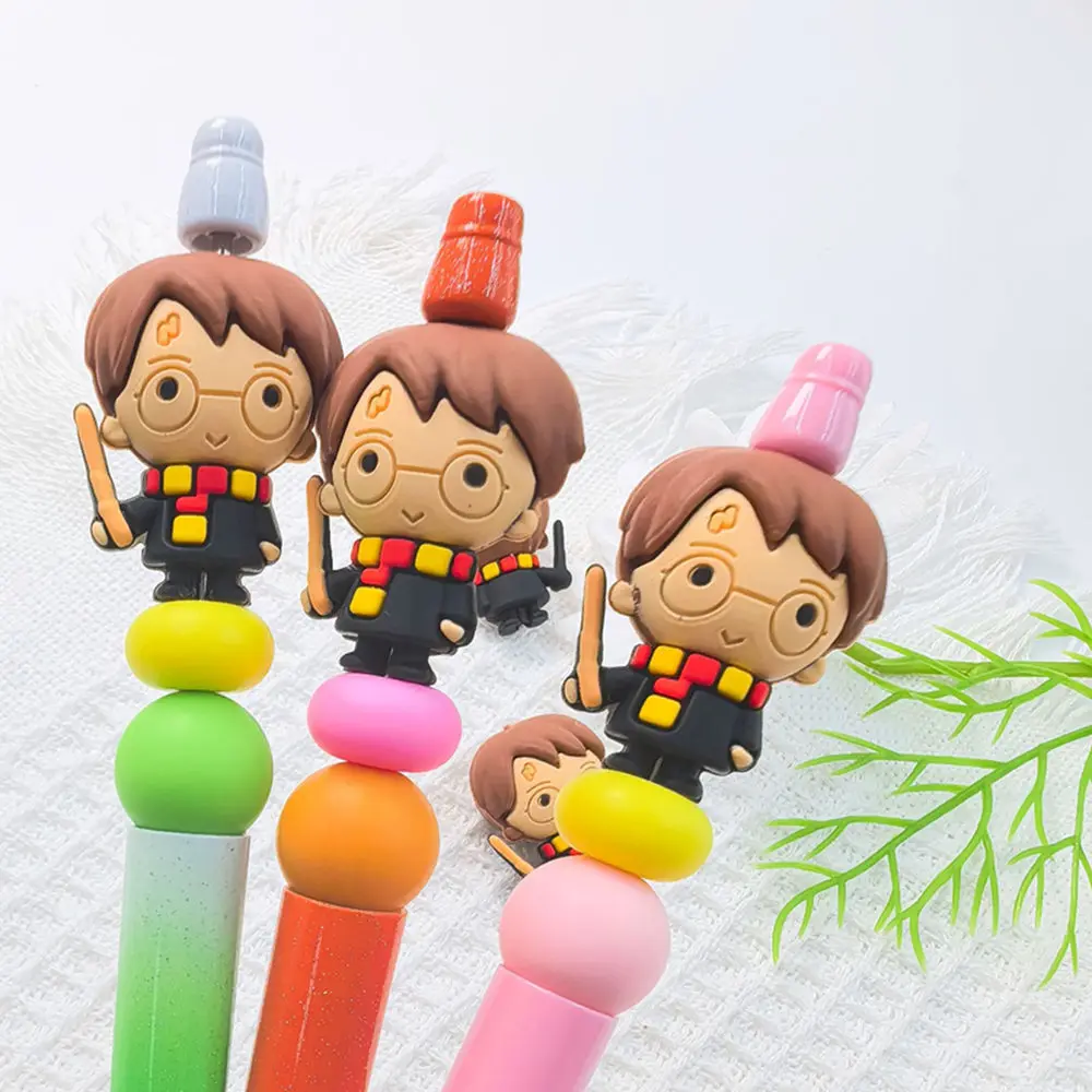 5pcs 매직 보이 3D 초점 실리콘 비즈 Teether 쥬얼리 비즈 펜 젖꼭지 체인에 대한 식품 학년
