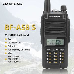 BAOFENG BF-A58S 워키 토키 트라이 밴드 136-174MHz200-260MHz 400-520MHz 128Ch FM VOX Roger Beep 휴대용 양방향 라디오