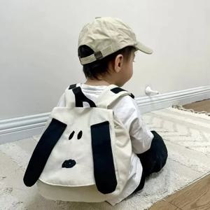 1 Pcs 배낭 만화 귀여운 강아지 소년과 소녀 패션 캔버스 여행 가방