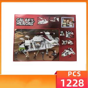뜨거운 장난감 스타 1228pcs 계획 공화국 Dropship 건 ​​쉽 빌딩 블록 벽돌 레고 전쟁 75021 어린이를위한 장난감 생일 선물